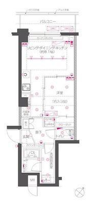 ZOOM下丸子の間取り画像