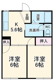 ウィンドコートBの間取り画像