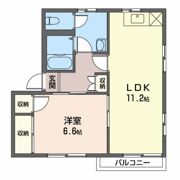 ディアス高松 Bの間取り画像