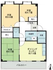 フォブール城南の間取り画像