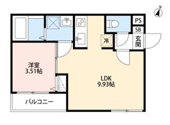CRASTINE植竹町(クラスティーネウエタケチョウ)の間取り画像
