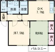 グリーンベールKAMEDA Bの間取り画像