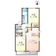 クラウディアゆう A棟の間取り画像