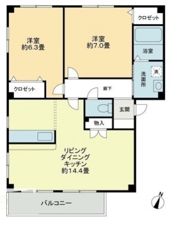 フォブール世俵Aの間取り画像