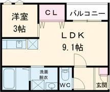REGALESTフロンティアⅢの間取り画像