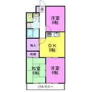 館野コーポの間取り画像