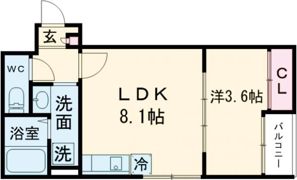 Tidy新鳥栖の間取り画像