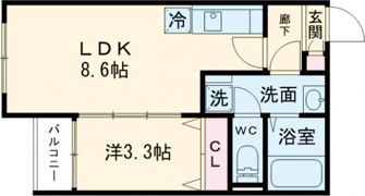 Tidy新鳥栖の間取り画像
