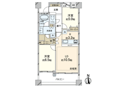 ライオンズ東京根岸レジデンスの間取り画像