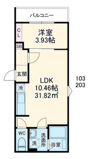セレーネ元山の間取り画像