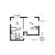 ユーハイツ三和Ⅲの間取り画像