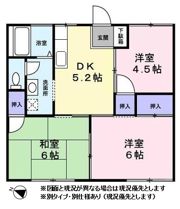 コーポ三晃Bの間取り画像