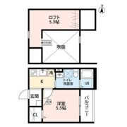 Ciel Bleu 志賀本通の間取り画像