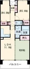 朝日プラザ朝倉台の間取り画像