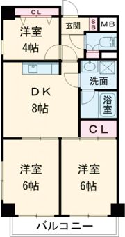 ランデージ神戸花隈の間取り画像