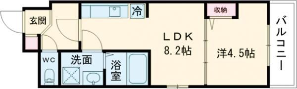 アーバンコート加古川の間取り画像