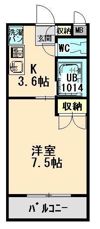 ユーミー日愛マンションの間取り画像