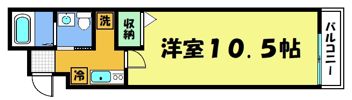 フラッティ毘沙門町の間取り画像