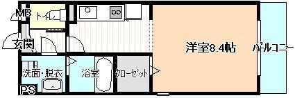 カーサタチバナの間取り画像
