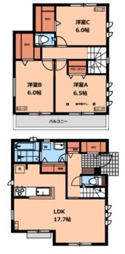 小川町1丁目478戸建賃貸住宅の間取り画像