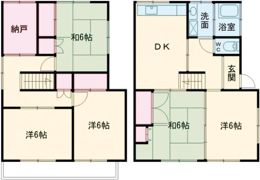 ネコと子犬のワルツの間取り画像