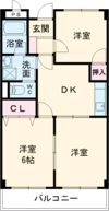 グレイスタウンMIWA B棟の間取り画像