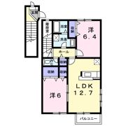 セントポーリア くすみ Bの間取り画像