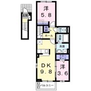 クレール宝塚の間取り画像