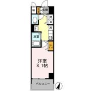 カスタリア三宮の間取り画像