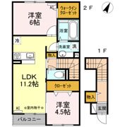 銀河タウン Bの間取り画像
