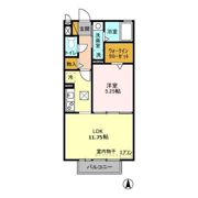 メゾンローレル Ⅱの間取り画像