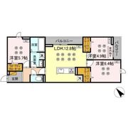 D-KISARIA WⅠの間取り画像
