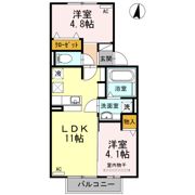 ラ・トゥール・アマ SOUTHの間取り画像