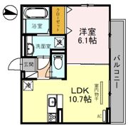 ウッドステージ桜 弐号館の間取り画像