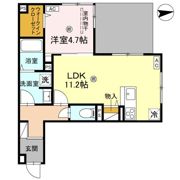 D-ROOM瓜破NORTHの間取り画像