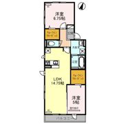 オンディーヌ富雄の間取り画像