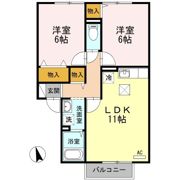 ビバーチェ･やまは奈 B棟の間取り画像