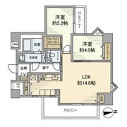 朝日ラ・パリオ等々力台の間取り画像