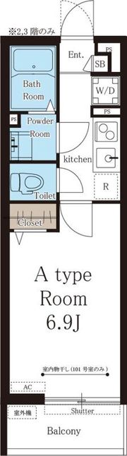 リブリ・ブラン メゾン 壱番館の間取り画像