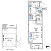 パークアクシス市谷加賀町の間取り画像