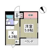 ヒルサイドフジの間取り画像