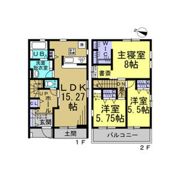 リーブルファイン中大流の間取り画像