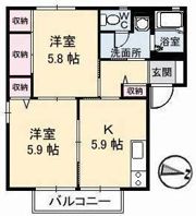 ビット ミストラル B棟の間取り画像