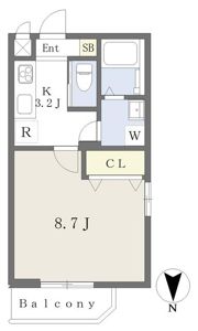 ベルソーレ木屋町の間取り画像