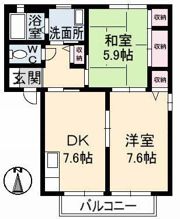 メゾンひまわり A棟の間取り画像