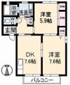 メゾンひまわり A棟の間取り画像