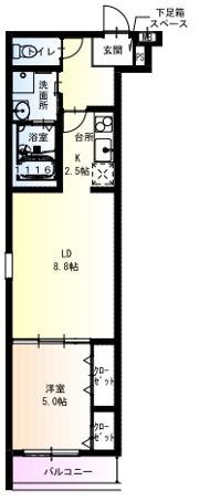 フジパレス茨木東宮町の間取り画像