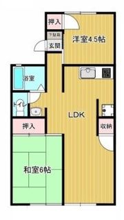 高橋ハイツ C棟の間取り画像