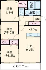 遠藤様新賃貸マンション(名称未定)の間取り画像