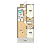 コンダクトレジデンスHANAMINOSATOの間取り画像